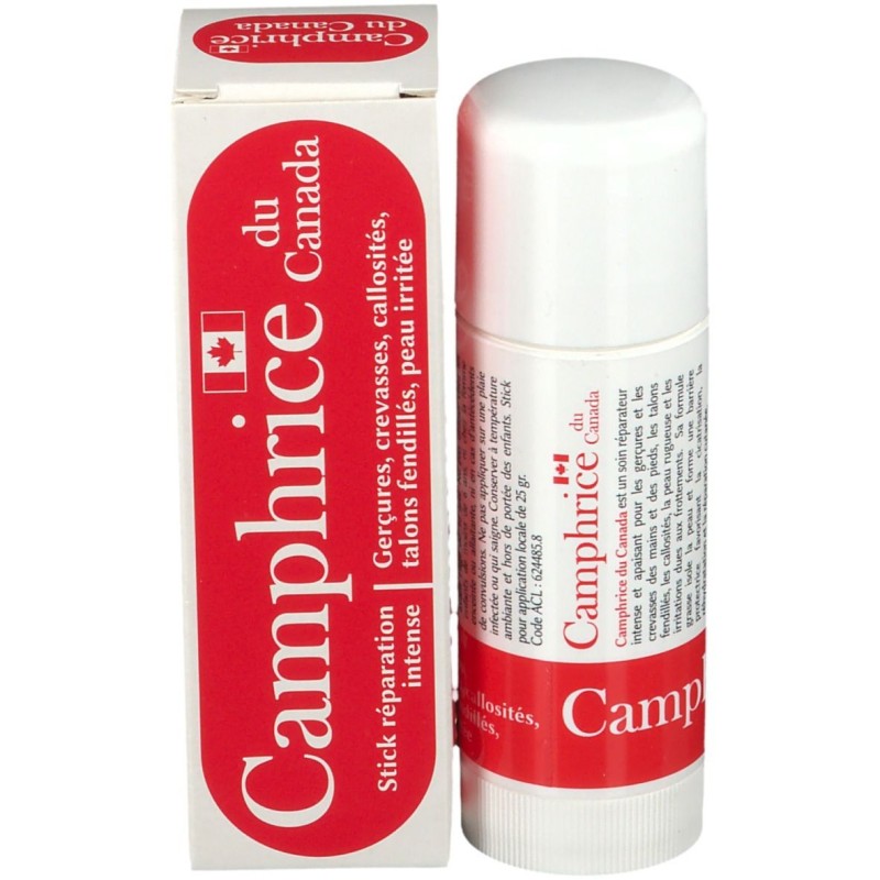 Camphrice du canada, Camphre 4%, Baton pour Application Locale, 25G
