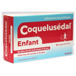  Coquelusédal Child Suppositories (30 Months and Over) – Pack of 10 Coquelusédal