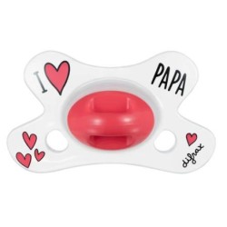 Natural Pacifier - I Love Papa - Difrax - 0 - 6 Months