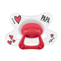 Natural Pacifier - I Love Papa - Difrax - + 12 Months