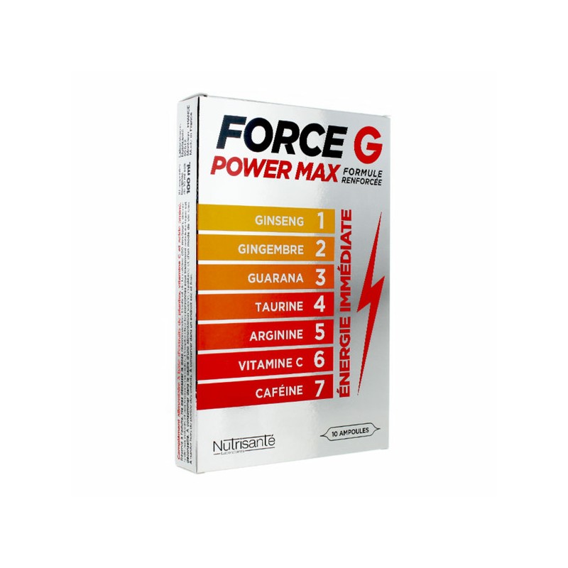 Force G Power Max - 10 ampoules - Nutrisanté