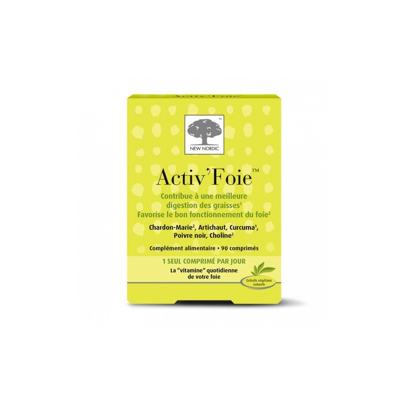 Activ’Foie Digestion of Fats and Liver Support, Box of 90 tablets