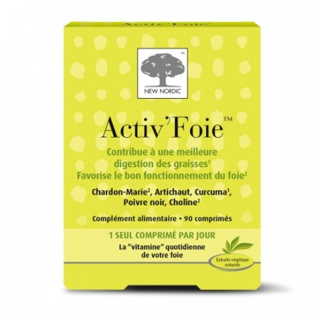 Activ’Foie Digestion of Fats and Liver Support, Box of 90 tablets