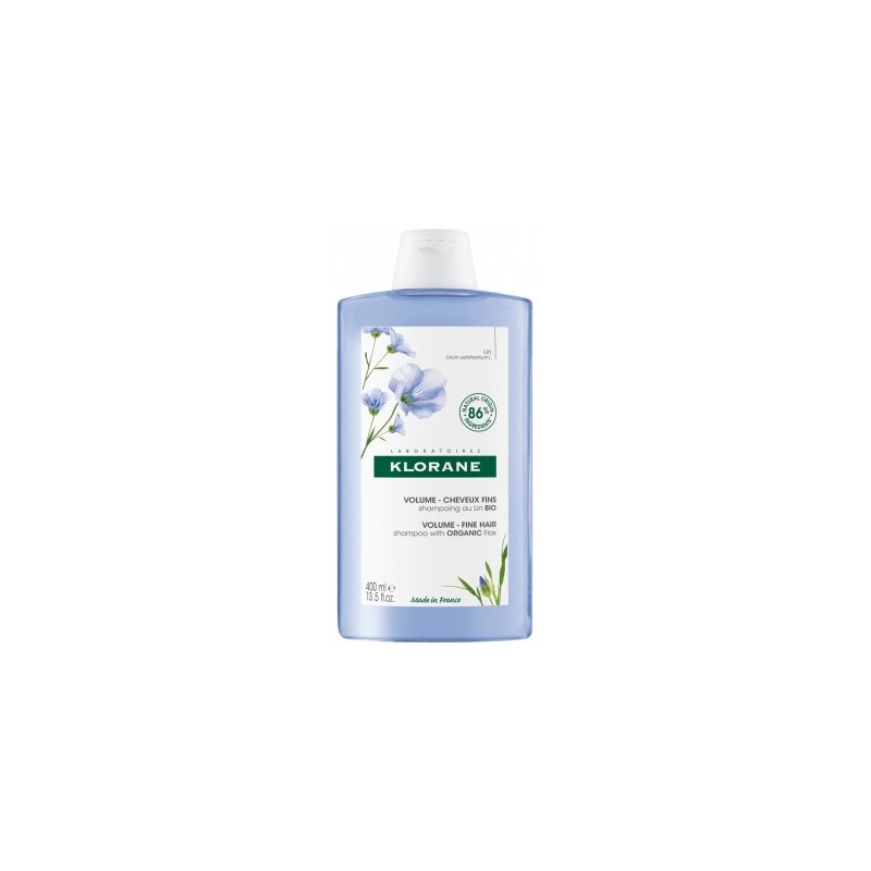 Shampooing aux Fibres de Lin, Cheveux Fins - Klorane - 400 ml