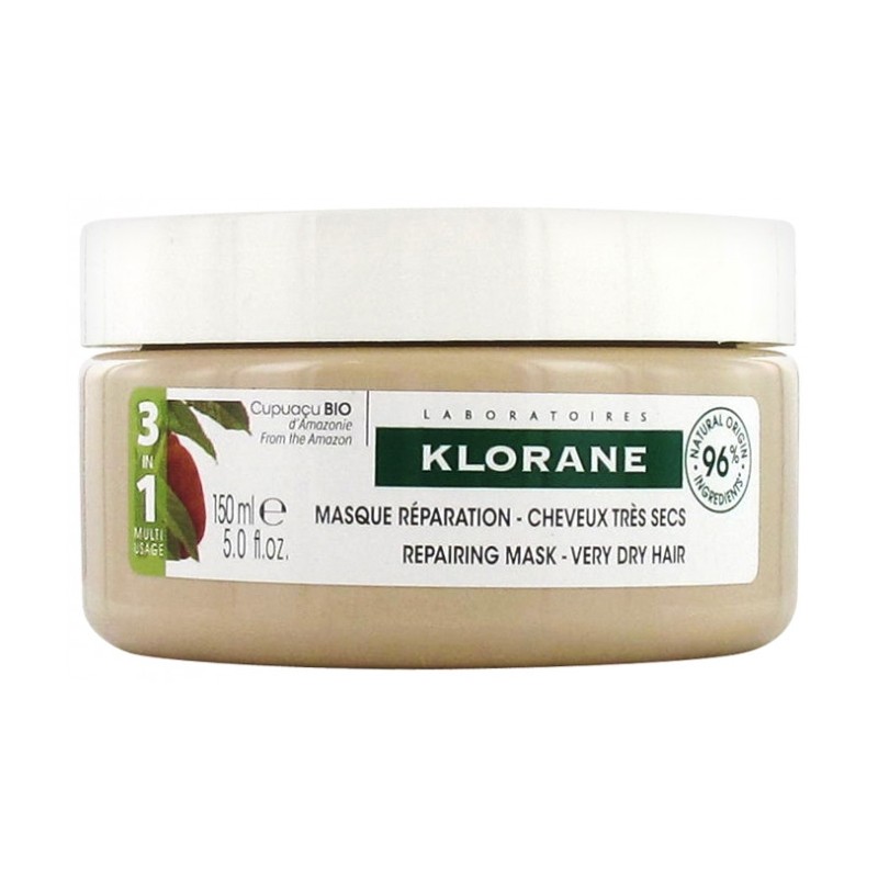 Repairing Mask with Organic Cupuacu - Very Dry Hair - Klorane - 150 ml