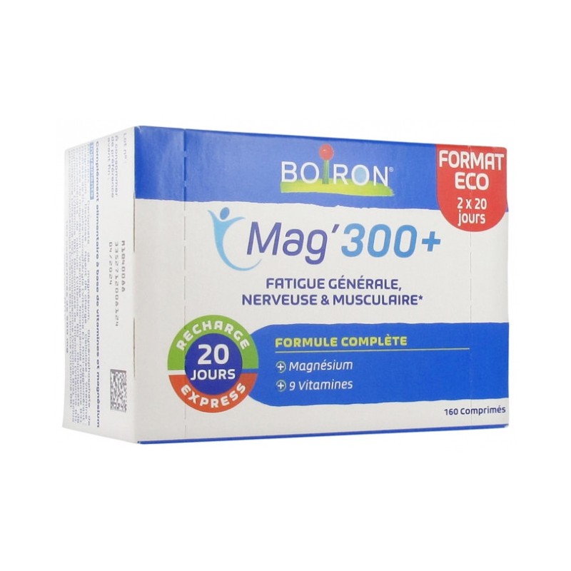 Mag'300+ - Fatigue Et Stress -  Boiron Bioptimum - 160 Comprimes