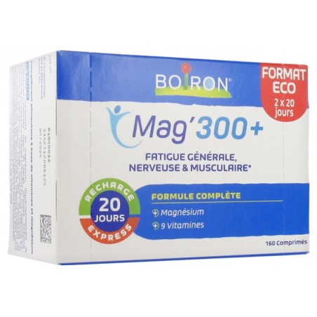 Mag'300+ - Fatigue Et Stress -  Boiron Bioptimum - 160 Comprimes