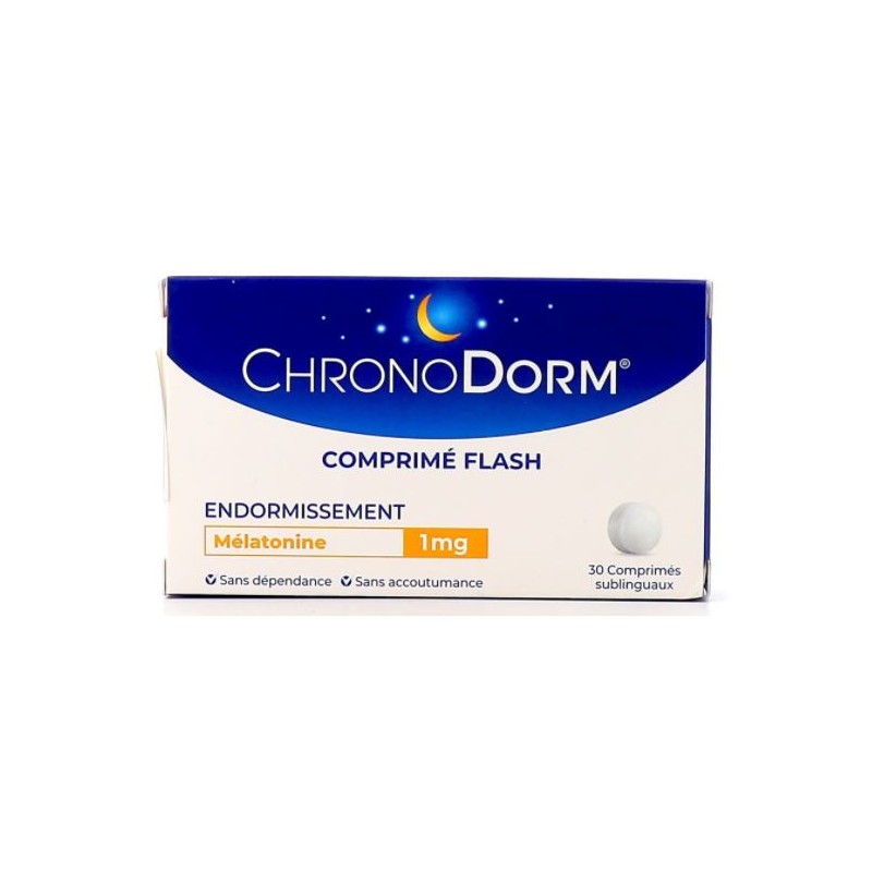 ChronoDorm -  Melatonine 1mg -  30 Comprimés Sublinguaux