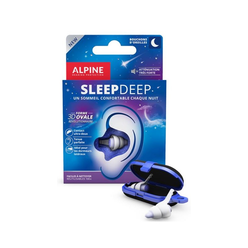 SleepDepp - Alpine - Bouchons d'oreilles - Réutilisables 100x
