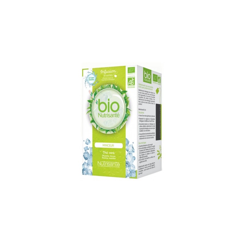  Fresh Water Organic Infusion - Slim - Nutrisanté - 20 Sachets Nutrisanté
