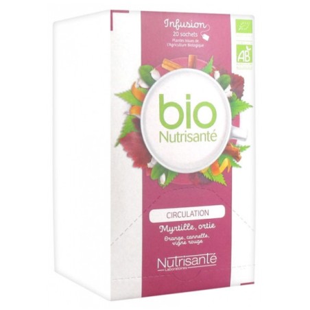 Infusion bio Circulation Nutrisanté, 20 sachets