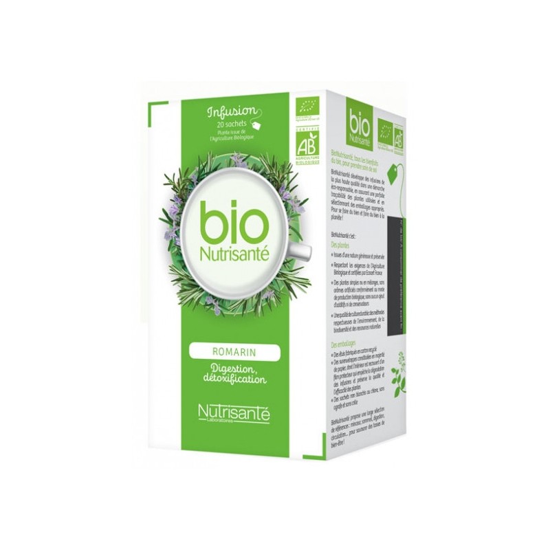  Infusion Bio Romarin - Nutrisante - 20 Sachets - Nutrisanté