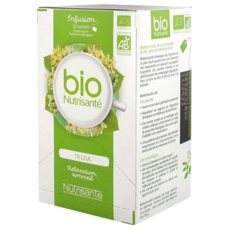  Infusion Bio Tilleul - Nutrisante - 20 Sachets - Nutrisanté