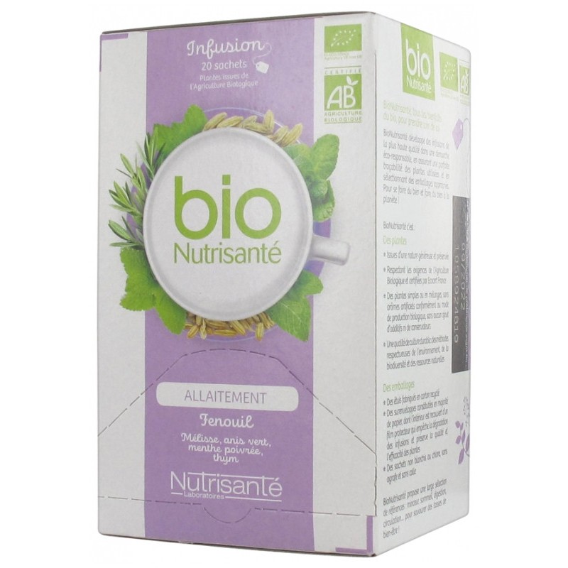  Infusion Bio Allaitement - Nutrisanté - 20 Sachets - Nutrisanté