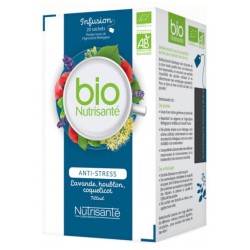 Anti-stress Organic Infusion ,Nutrisanté, 20 Sachets Nutrisanté