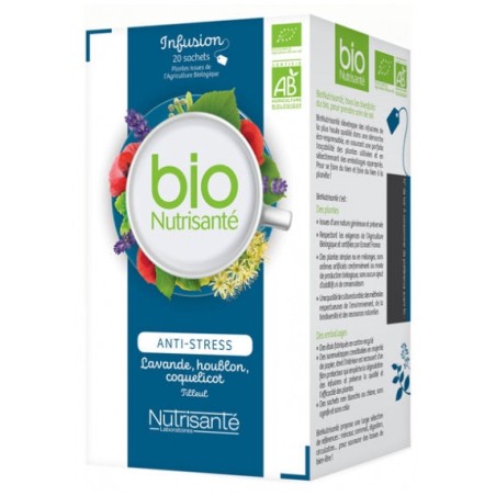  Infusion Bio Anti-stress Nutrisanté, 20 Sachets - Nutrisanté