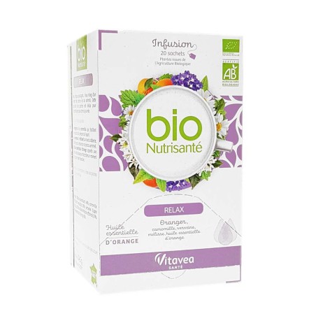 Infusion Bio Relax Nutrisanté 20 sachets