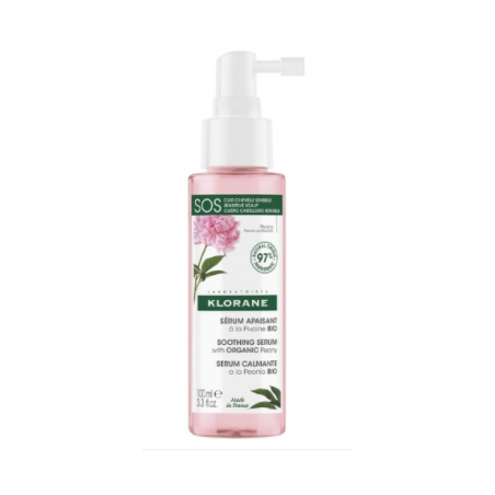 Peony SOS Serum, Soothing and Anti-Irritant Without Rinsing - Irritated and Sensitive Hair - Klorane - 65ml Klorane