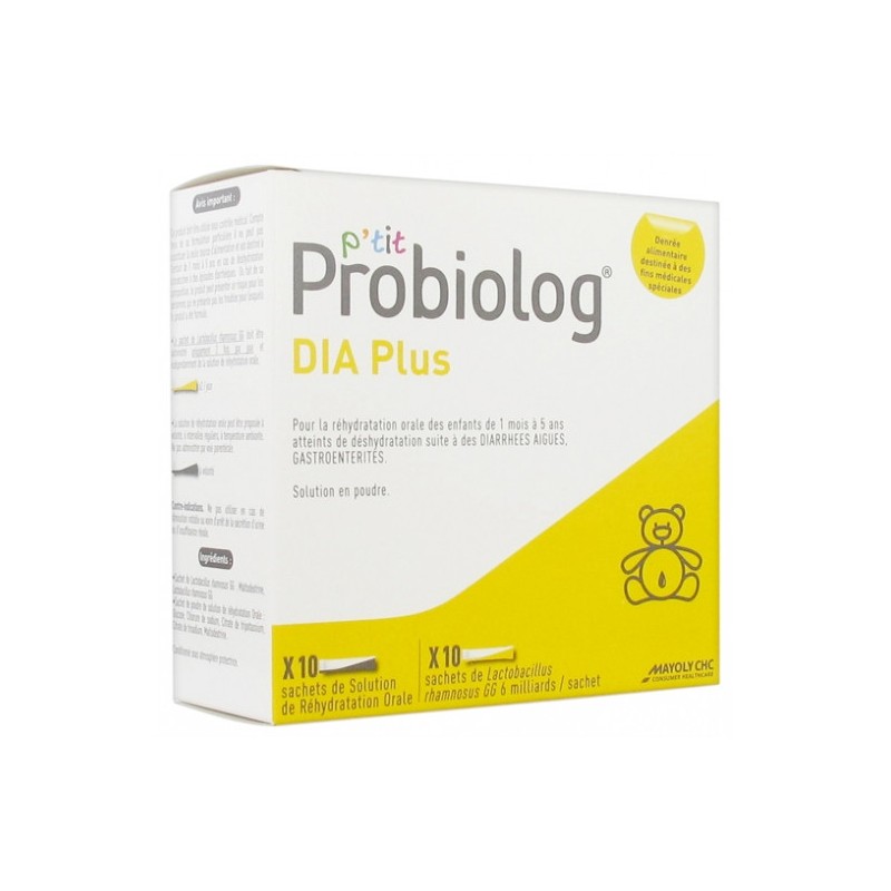 P'tit Probiolog - Dia Plus - Solution de Réhydratation -  Sachets