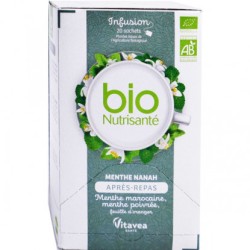 Organic Nanah Mint After-Meal Infusion Nutrisanté 20 sachets