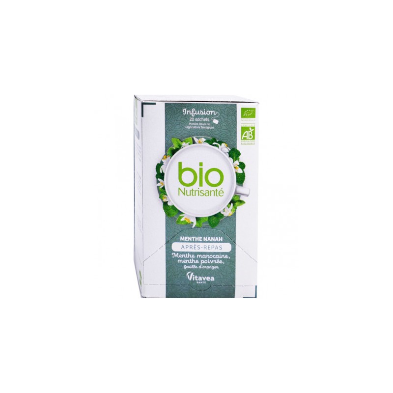 Organic Nanah Mint After-Meal Infusion Nutrisanté 20 sachets