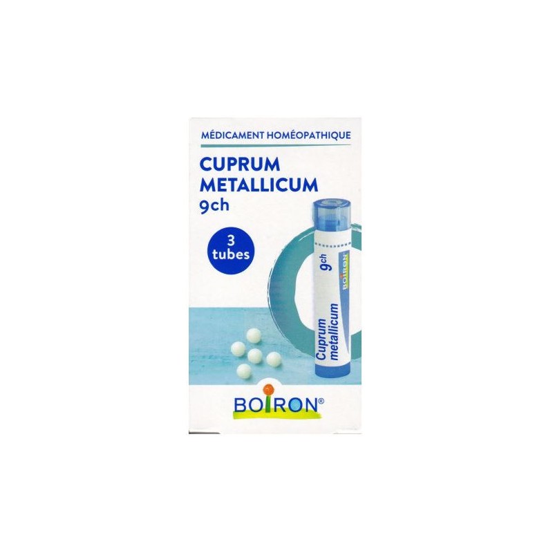 Cuprum Metallicum 9 CH - 3 Tubes Granules - Boiron