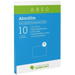Film Adhésif Transparent - 15 x 20 cm - Marque Verte - 10 sachets