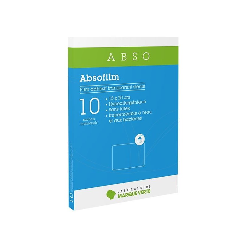 Transparent Adhesive Film - 15 x 20 cm - Green Mark - 10 sachets