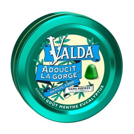 Valda - Adoucit la Gorge - Menthe Eucalyptus - 50 g