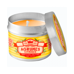 Bougie Agrumes, les petits bains de provence, 100g