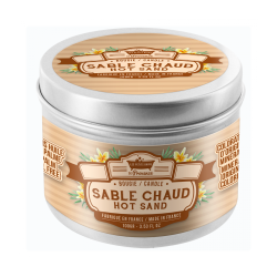 Bougie Sable chaud, les petits bains de provence, 100g