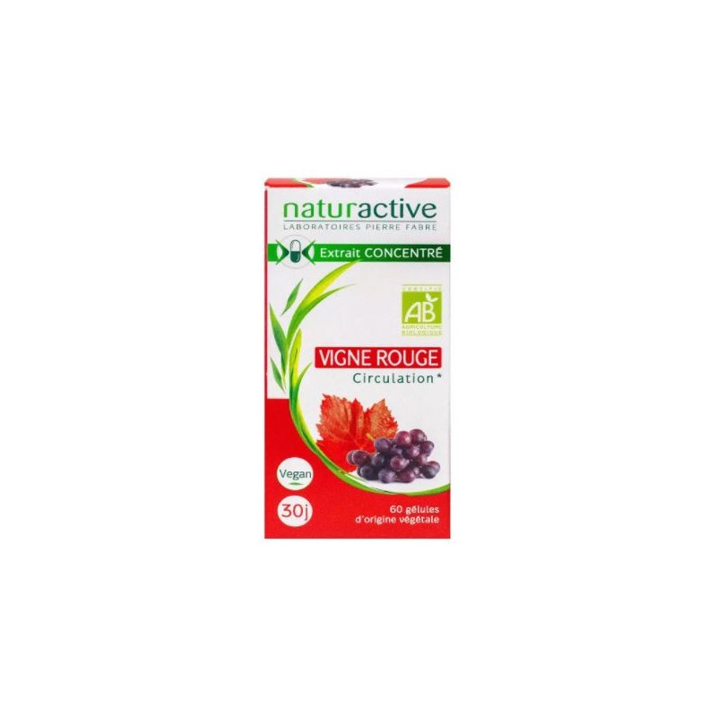 Red Vine - Circulation - Naturactive - 60 Capsules Naturactive