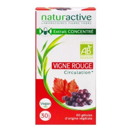Red Vine - Circulation - Naturactive - 60 Capsules Naturactive