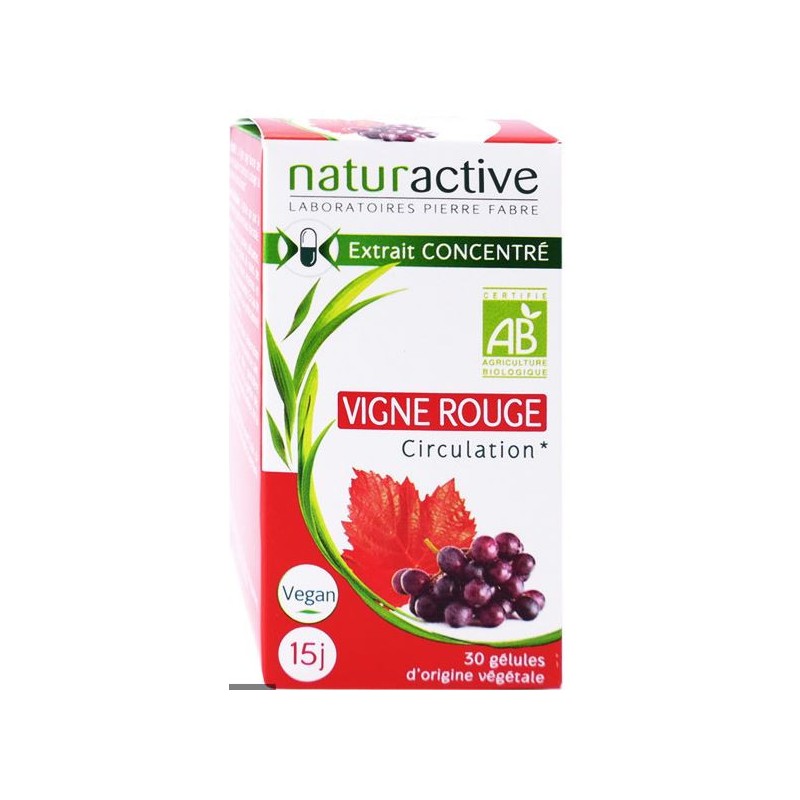Vigne Rouge - Circulation - Naturactive - 30 gélules