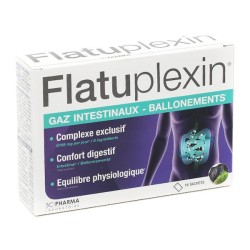 Flatuplexin 16 sachets for the treatment of Intestinal Gas, Bloating - 3C Pharma 3 Chênes