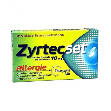 Zyrtecset 10 mg, Urticaire Chronique - 7 Comprimés Pelliculés Sécables