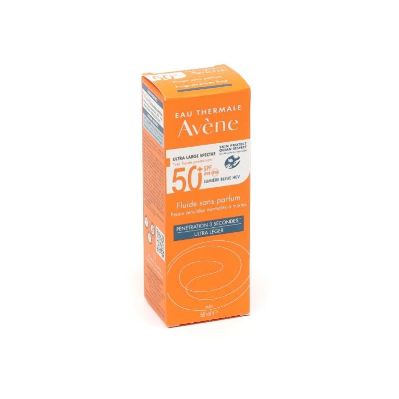 Fluide Très Haute Protection Sans Parfum 50+ - Eau Thermale Avène - 50 ml