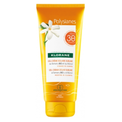 Gel Crème Solaire Sublime SPF 30 - Monoï & Tamanu Bio - Klorane - 200 ml