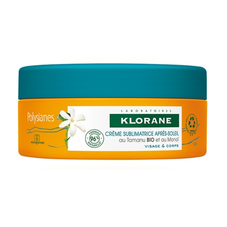 Crème Sublimatrice Après-Soleil - Tamanu Bio & Monoï - Klorane - 200 ml