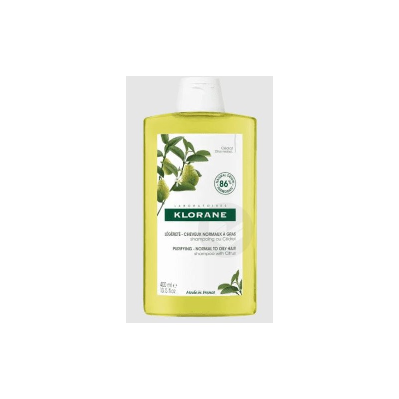 Shampooing à la Pulpe de Cédrat - Cheveux Gras - Klorane - 400 ml