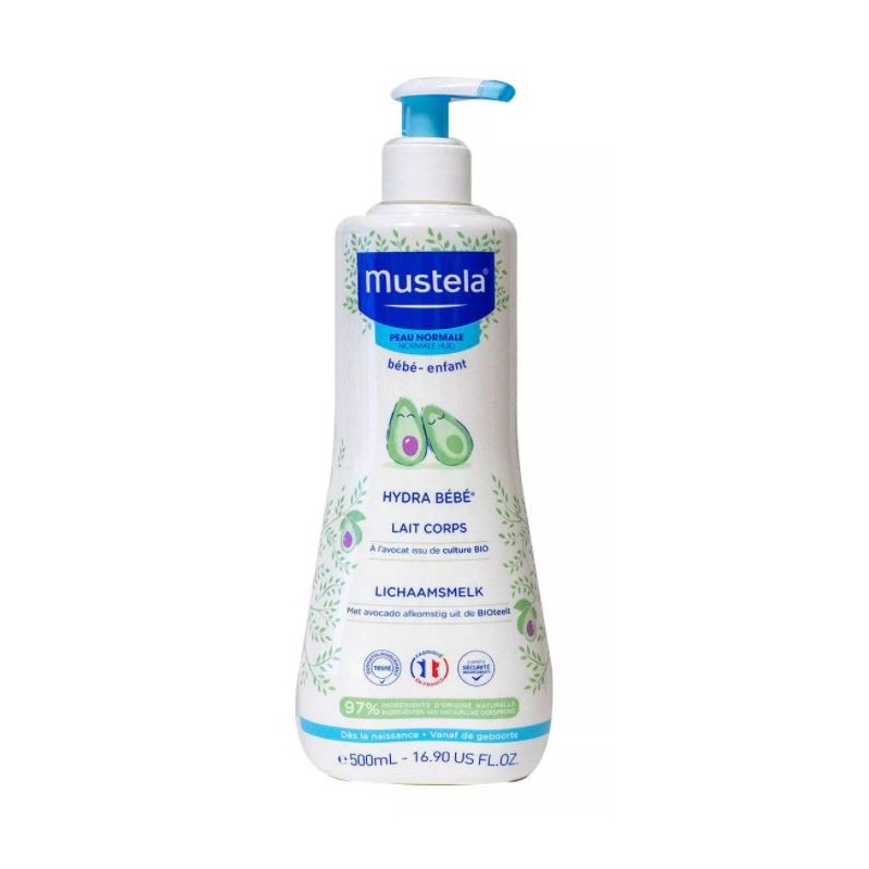 Hydra Bébé - Lait Corps - Peau Normale - Mustela, 500 ml