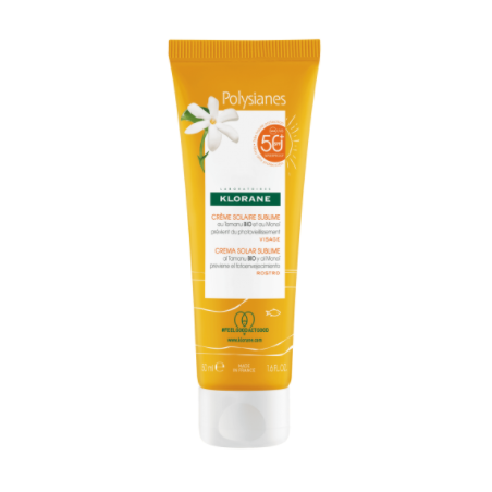 Crème Solaire Sublime Visage SPF 50 - Monoï & Tamanu Bio - Klorane - 50 ml