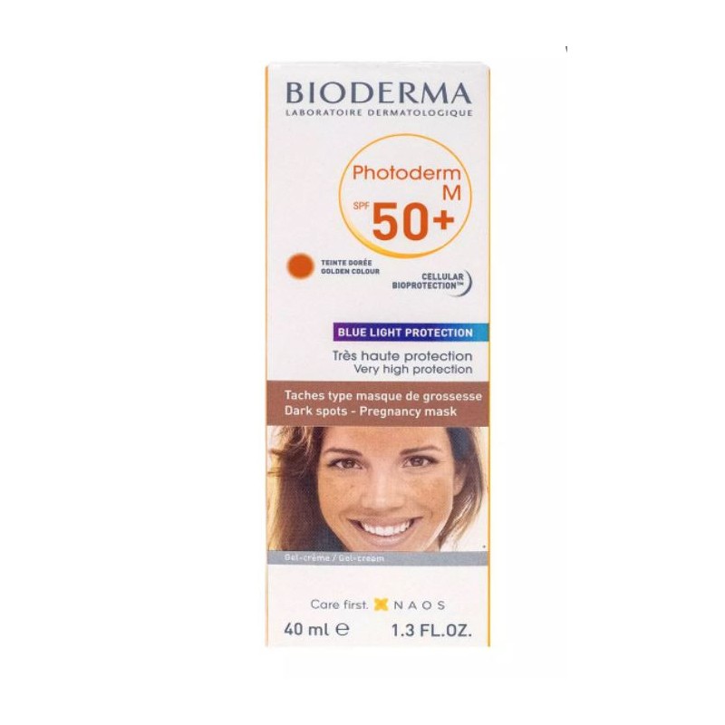 Photoderm M 50+ - Golden Tinted Cream - Specific Pregnancy Mask - Bioderma - 40 ml