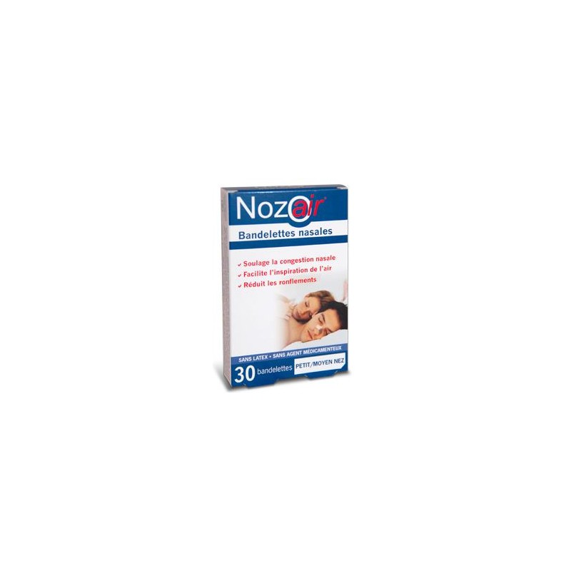 Nozoair Nasal Strips - Anti-snoring - 30 strips
