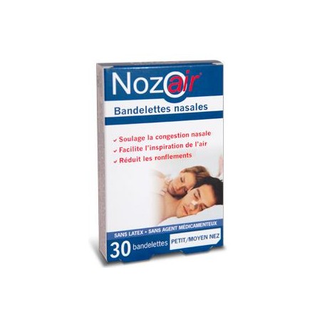 Nozoair Nasal Strips - Anti-snoring - 30 strips