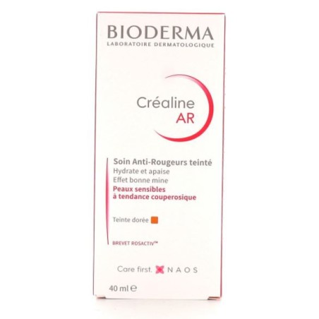 Crealine AR - Soin Anti-Rougeurs Teinté Dorée - Bioderma - 40 ml