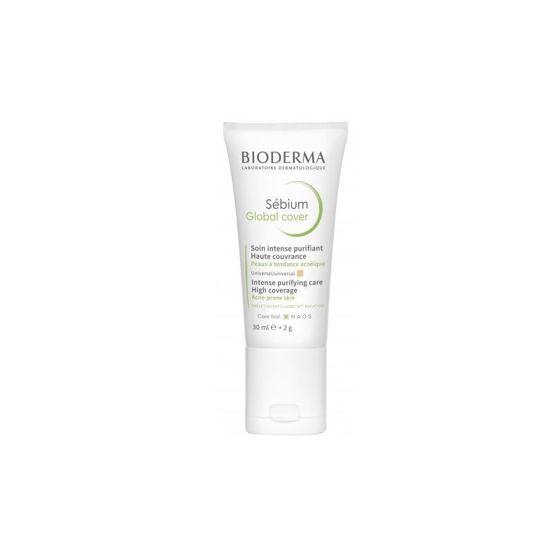 Sébium Global Cover - Soin intense purifiant teinte naturelle - Bioderma 30 ml