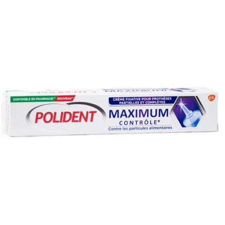 Crème Fixative pour Prothèses - Maximum Contrôle - Polident - 70 g