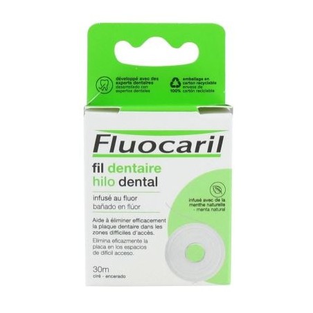 Fil Dentaire - Infusé au Fluor - Fluocaril - 30 m