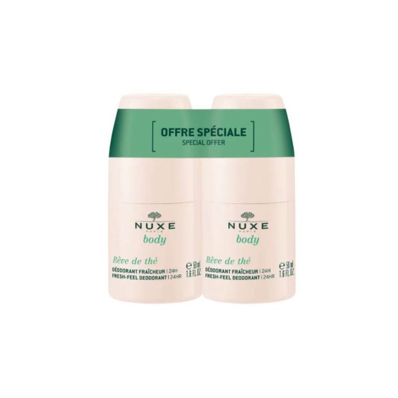 Déodorant Fraîcheur 24h - Rêve de Thé - Nuxe Body - 2x50 ml